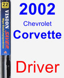 Driver Wiper Blade for 2002 Chevrolet Corvette - Vision Saver