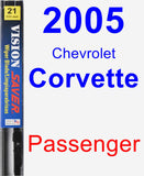 Passenger Wiper Blade for 2005 Chevrolet Corvette - Vision Saver