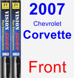Front Wiper Blade Pack for 2007 Chevrolet Corvette - Vision Saver