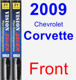 Front Wiper Blade Pack for 2009 Chevrolet Corvette - Vision Saver