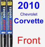 Front Wiper Blade Pack for 2010 Chevrolet Corvette - Vision Saver