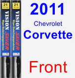 Front Wiper Blade Pack for 2011 Chevrolet Corvette - Vision Saver