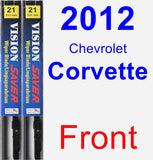 Front Wiper Blade Pack for 2012 Chevrolet Corvette - Vision Saver