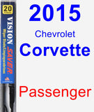 Passenger Wiper Blade for 2015 Chevrolet Corvette - Vision Saver