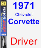 Driver Wiper Blade for 1971 Chevrolet Corvette - Vision Saver