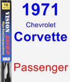 Passenger Wiper Blade for 1971 Chevrolet Corvette - Vision Saver