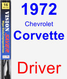Driver Wiper Blade for 1972 Chevrolet Corvette - Vision Saver