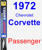 Passenger Wiper Blade for 1972 Chevrolet Corvette - Vision Saver