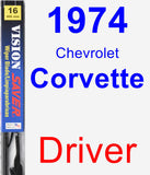 Driver Wiper Blade for 1974 Chevrolet Corvette - Vision Saver