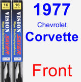 Front Wiper Blade Pack for 1977 Chevrolet Corvette - Vision Saver