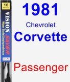 Passenger Wiper Blade for 1981 Chevrolet Corvette - Vision Saver