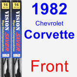 Front Wiper Blade Pack for 1982 Chevrolet Corvette - Vision Saver