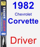 Driver Wiper Blade for 1982 Chevrolet Corvette - Vision Saver