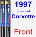 Front Wiper Blade Pack for 1997 Chevrolet Corvette - Vision Saver