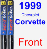 Front Wiper Blade Pack for 1999 Chevrolet Corvette - Vision Saver