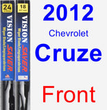 Front Wiper Blade Pack for 2012 Chevrolet Cruze - Vision Saver