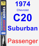 Passenger Wiper Blade for 1974 Chevrolet C20 Suburban - Vision Saver