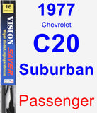 Passenger Wiper Blade for 1977 Chevrolet C20 Suburban - Vision Saver