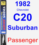 Passenger Wiper Blade for 1982 Chevrolet C20 Suburban - Vision Saver