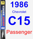 Passenger Wiper Blade for 1986 Chevrolet C15 - Vision Saver