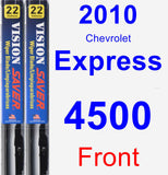 Front Wiper Blade Pack for 2010 Chevrolet Express 4500 - Vision Saver
