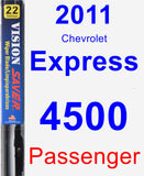 Passenger Wiper Blade for 2011 Chevrolet Express 4500 - Vision Saver