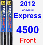 Front Wiper Blade Pack for 2012 Chevrolet Express 4500 - Vision Saver