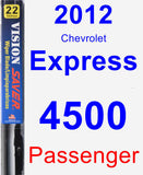 Passenger Wiper Blade for 2012 Chevrolet Express 4500 - Vision Saver