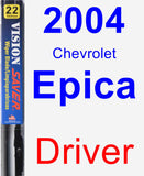 Driver Wiper Blade for 2004 Chevrolet Epica - Vision Saver