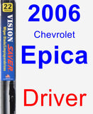 Driver Wiper Blade for 2006 Chevrolet Epica - Vision Saver