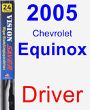 Driver Wiper Blade for 2005 Chevrolet Equinox - Vision Saver
