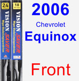 Front Wiper Blade Pack for 2006 Chevrolet Equinox - Vision Saver