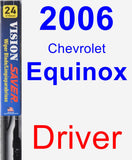 Driver Wiper Blade for 2006 Chevrolet Equinox - Vision Saver