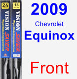 Front Wiper Blade Pack for 2009 Chevrolet Equinox - Vision Saver