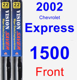 Front Wiper Blade Pack for 2002 Chevrolet Express 1500 - Vision Saver