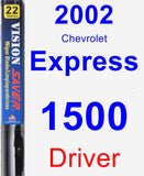 Driver Wiper Blade for 2002 Chevrolet Express 1500 - Vision Saver