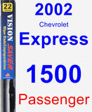 Passenger Wiper Blade for 2002 Chevrolet Express 1500 - Vision Saver