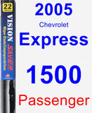Passenger Wiper Blade for 2005 Chevrolet Express 1500 - Vision Saver