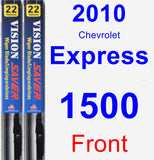 Front Wiper Blade Pack for 2010 Chevrolet Express 1500 - Vision Saver