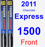 Front Wiper Blade Pack for 2011 Chevrolet Express 1500 - Vision Saver