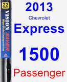 Passenger Wiper Blade for 2013 Chevrolet Express 1500 - Vision Saver