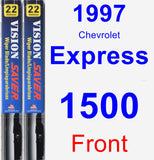 Front Wiper Blade Pack for 1997 Chevrolet Express 1500 - Vision Saver