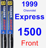 Front Wiper Blade Pack for 1999 Chevrolet Express 1500 - Vision Saver