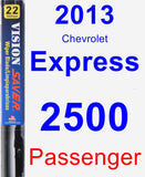 Passenger Wiper Blade for 2013 Chevrolet Express 2500 - Vision Saver