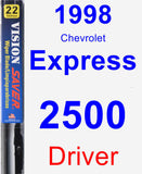 Driver Wiper Blade for 1998 Chevrolet Express 2500 - Vision Saver