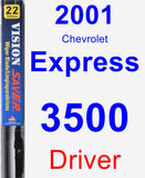 Driver Wiper Blade for 2001 Chevrolet Express 3500 - Vision Saver