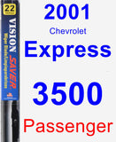 Passenger Wiper Blade for 2001 Chevrolet Express 3500 - Vision Saver