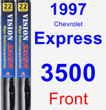 Front Wiper Blade Pack for 1997 Chevrolet Express 3500 - Vision Saver