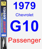 Passenger Wiper Blade for 1979 Chevrolet G10 - Vision Saver