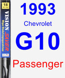 Passenger Wiper Blade for 1993 Chevrolet G10 - Vision Saver